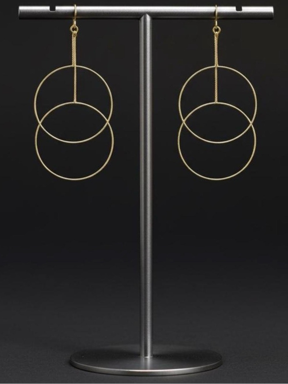 Elegant Gold Double Hoop Earrings